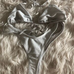 Boutine LA Shimmer silver bikini